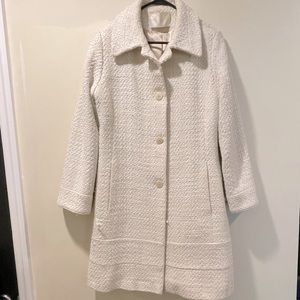 Fleurette white Pea Coat